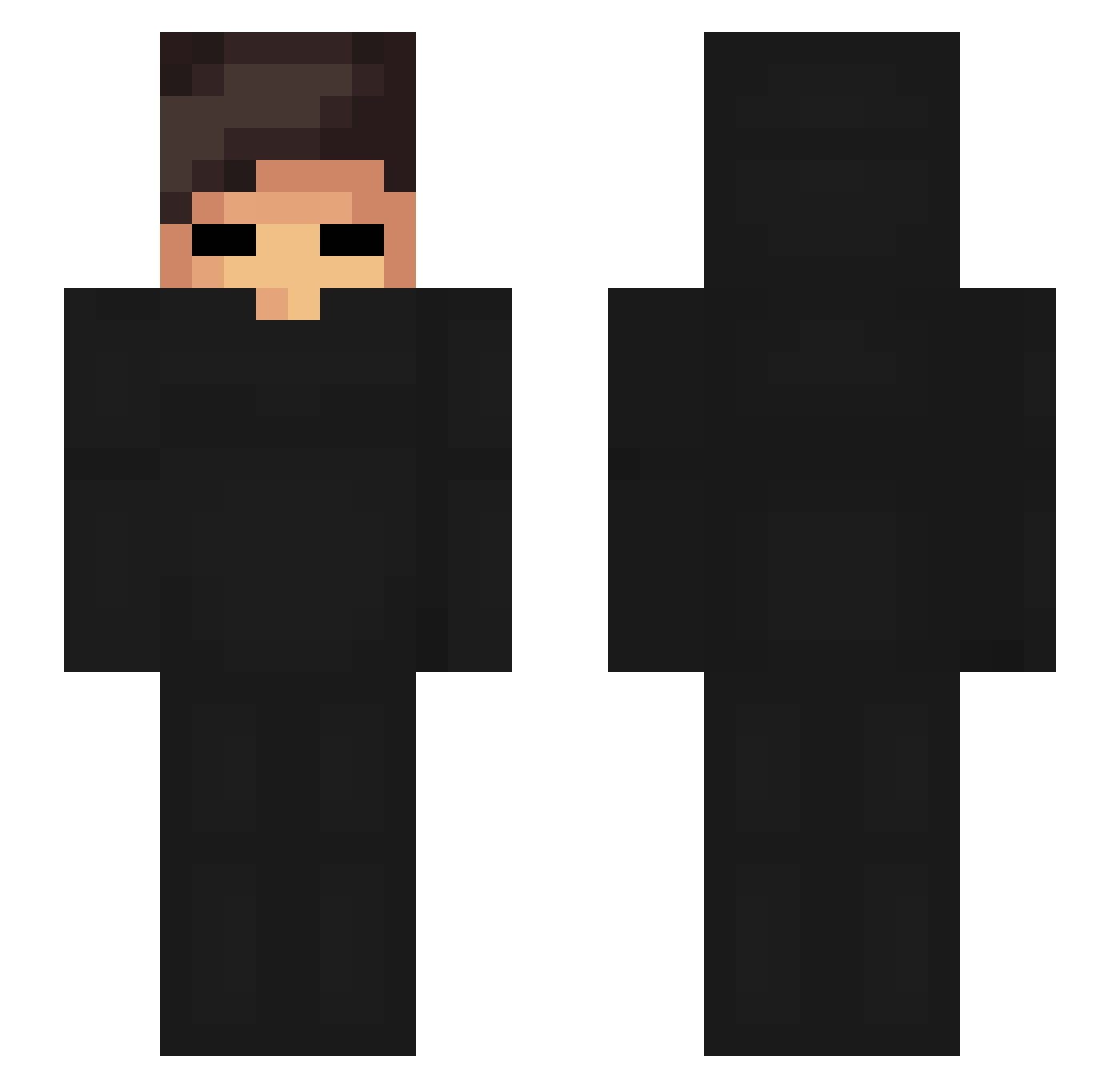 spookyqt69 Minecraft skin, front and back view