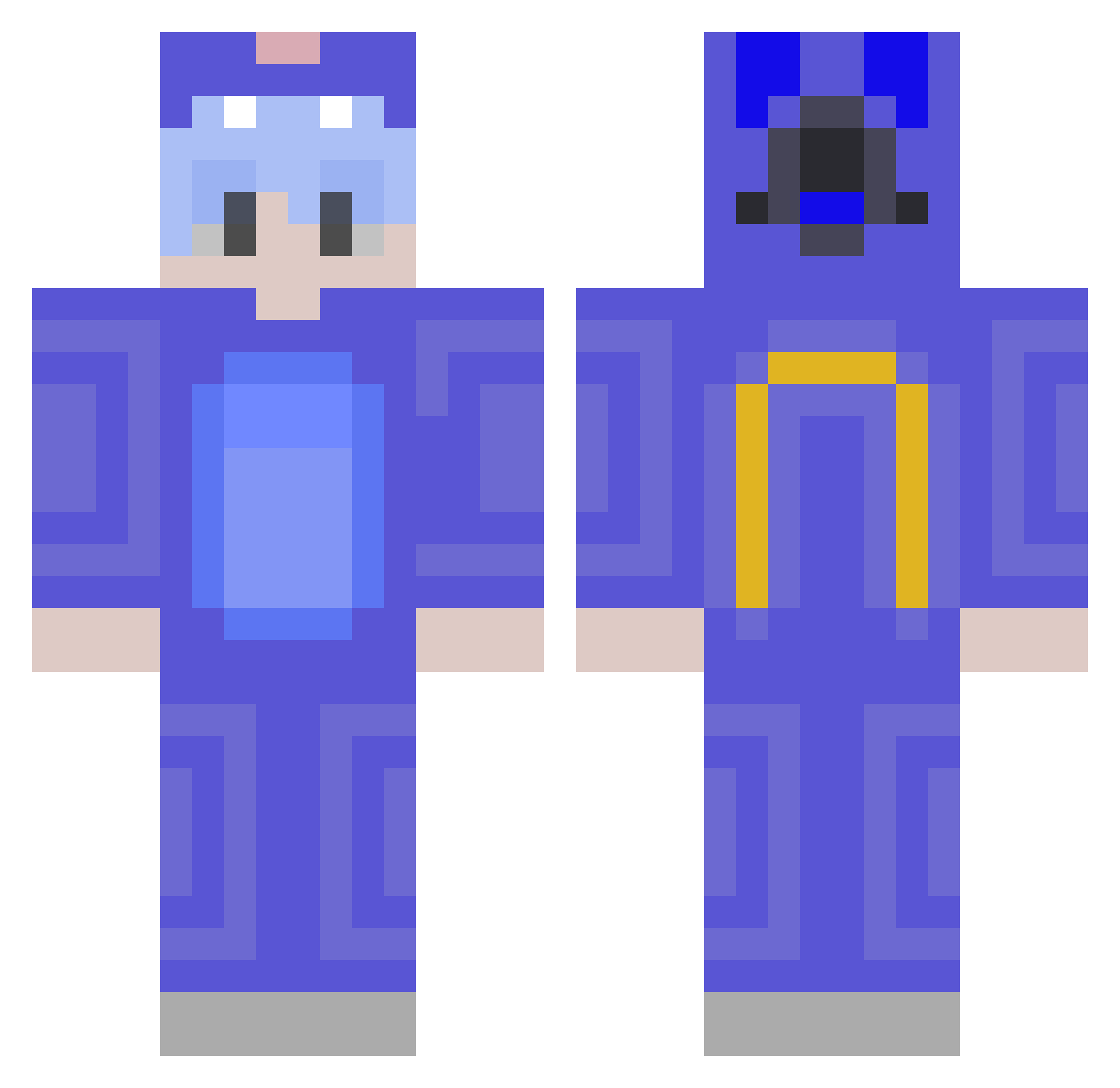 ShallowDream00 Minecraft skin, front and back view