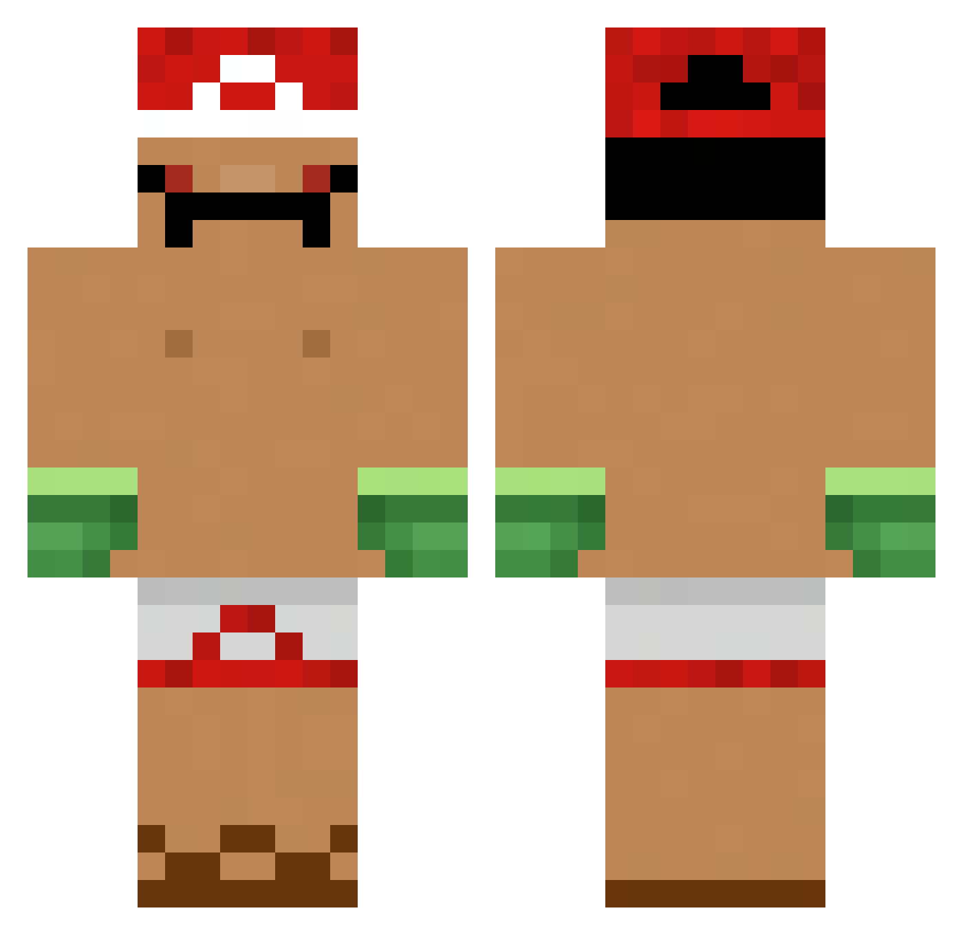 juju_1001 Minecraft skin, front and back view