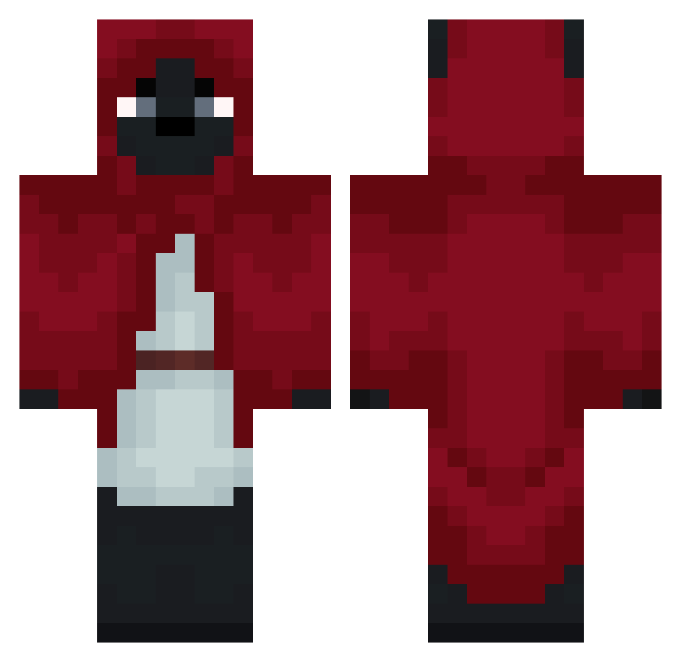 George1331 Minecraft skin, front and back view