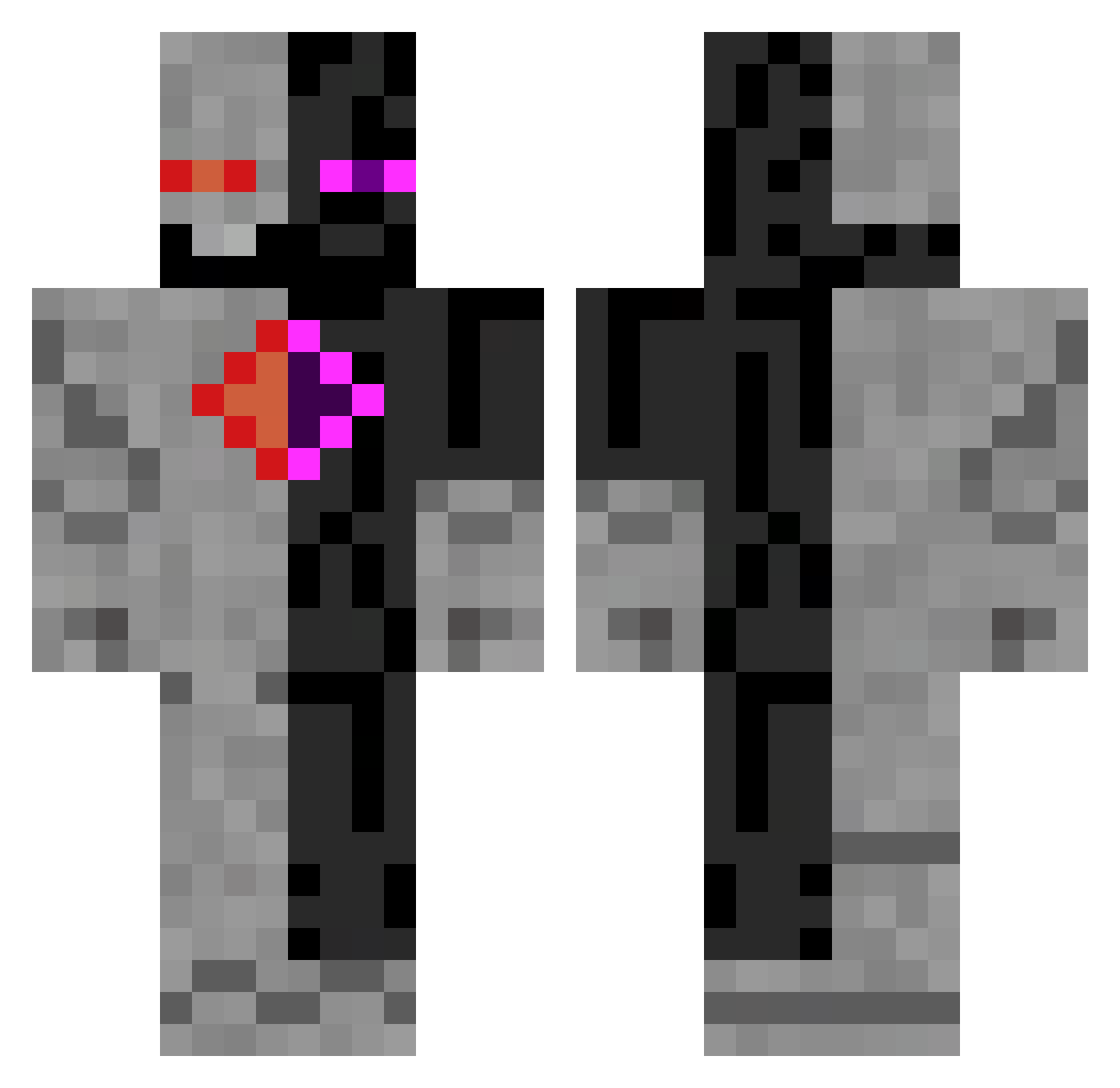 Stoicalogicc Minecraft skin, front and back view
