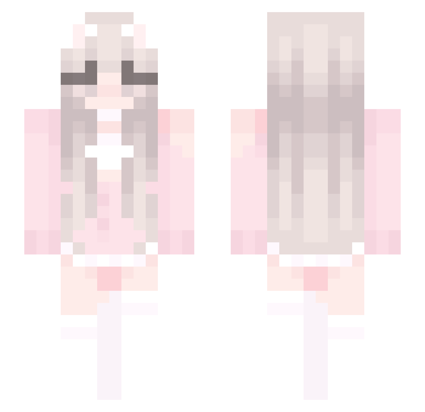 InnitMinetsticki Minecraft skin, front and back view
