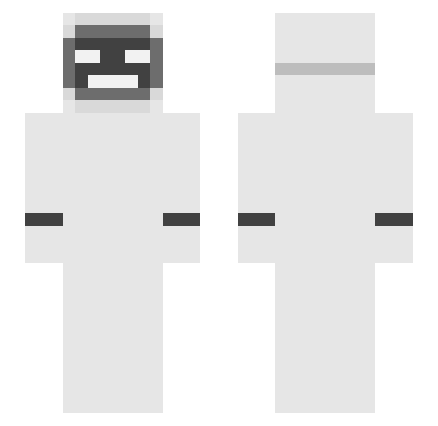 Galahad_E Minecraft skin, front and back view