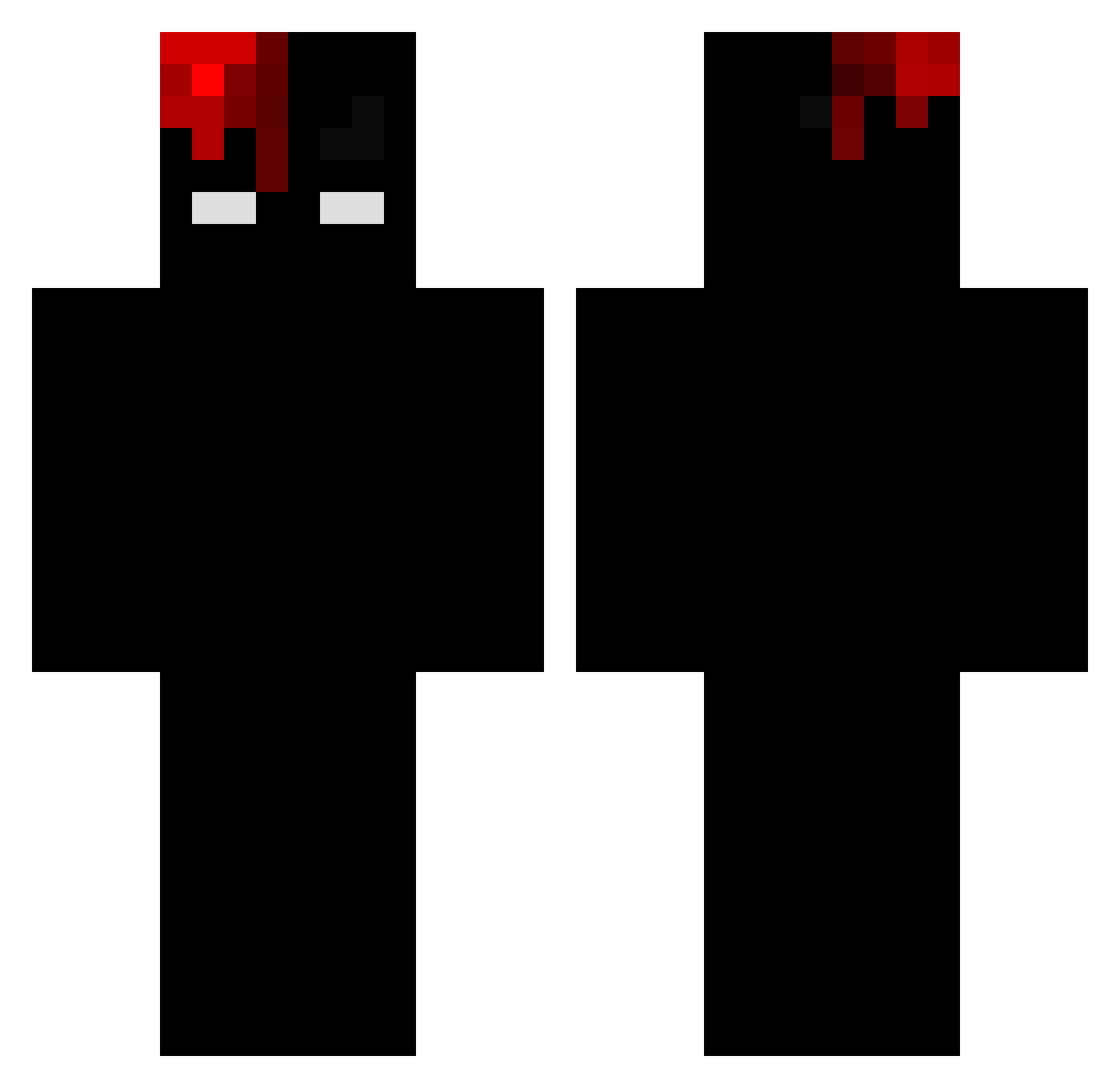 ShinKarA Minecraft skin, front and back view
