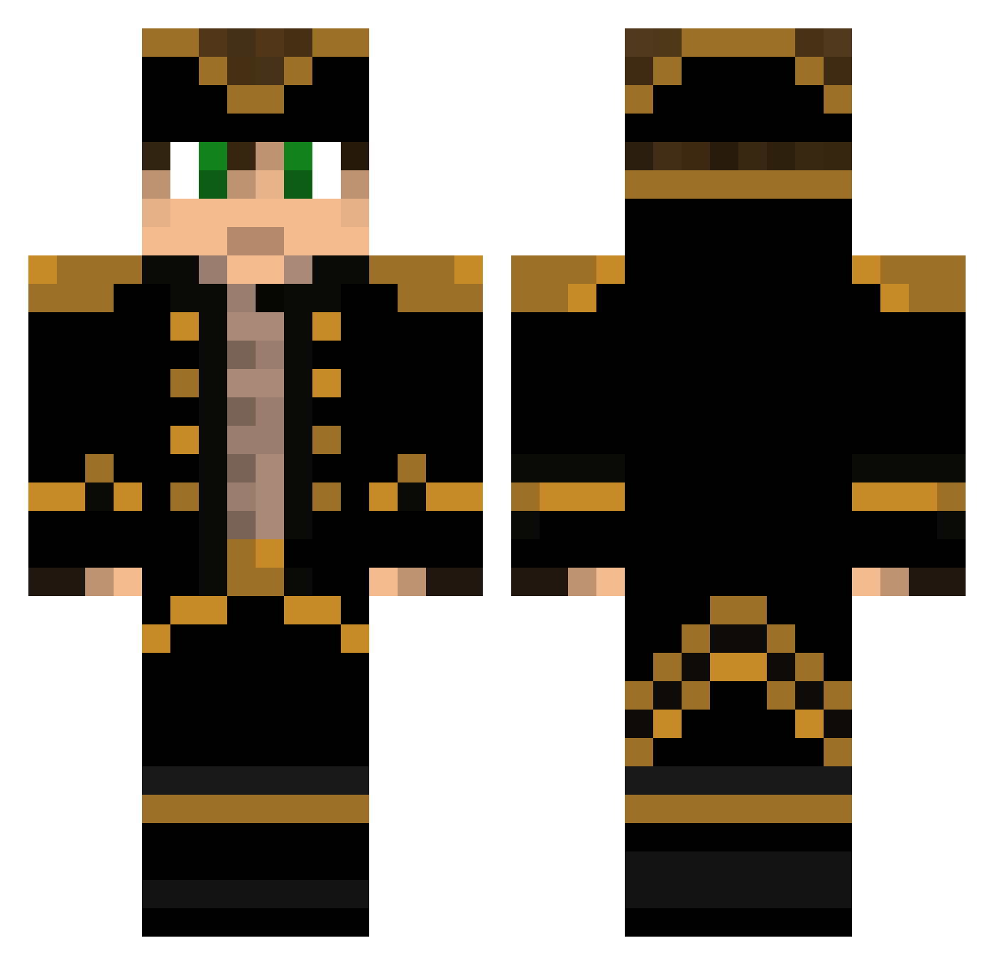 Fran_Wilczek Minecraft skin, front and back view