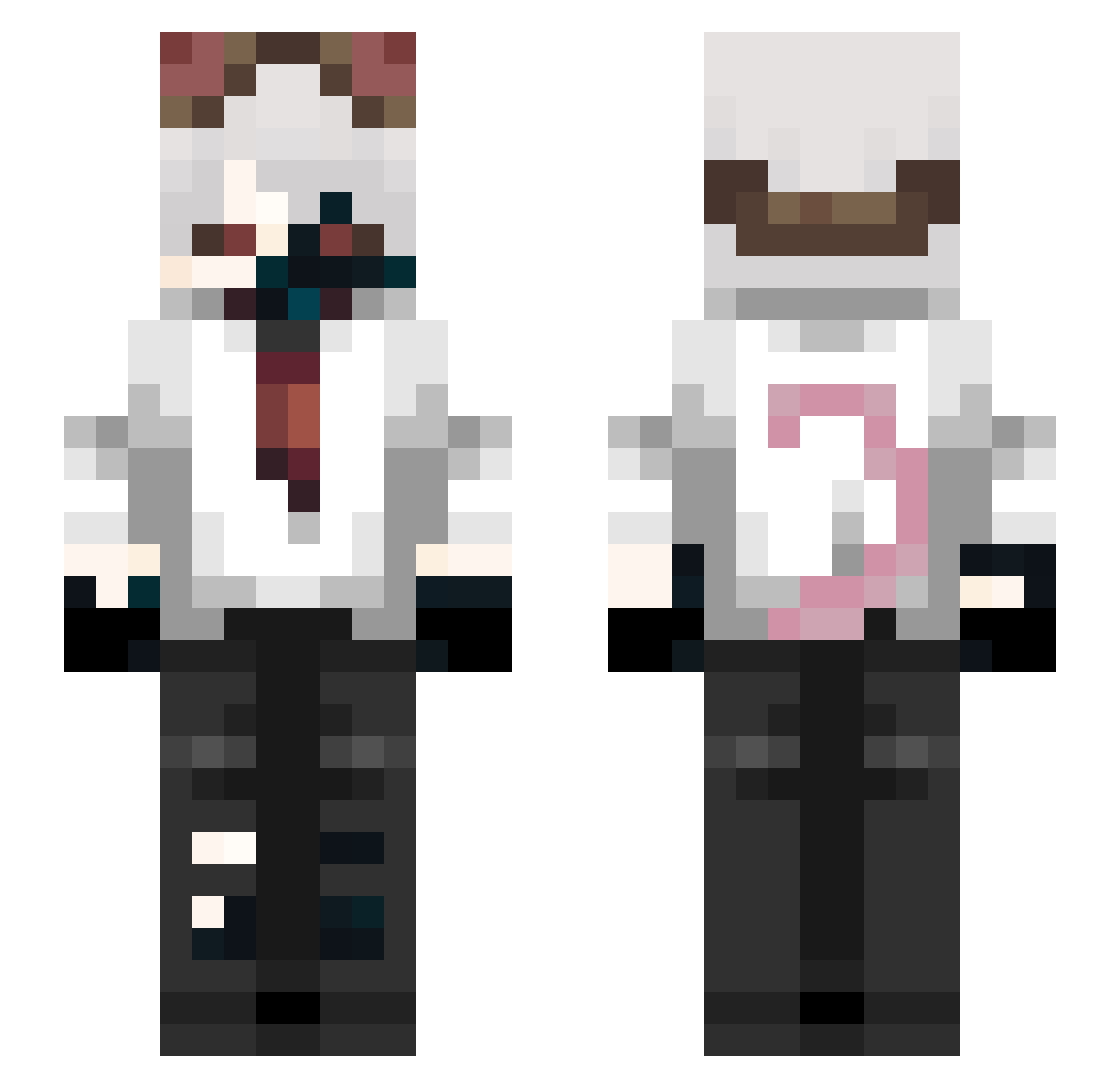 only_solis Minecraft skin, front and back view