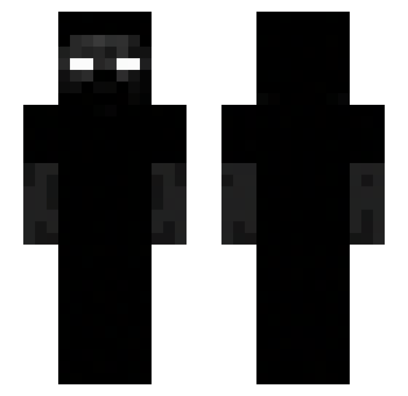Ling_Shang_ Minecraft skin, front and back view