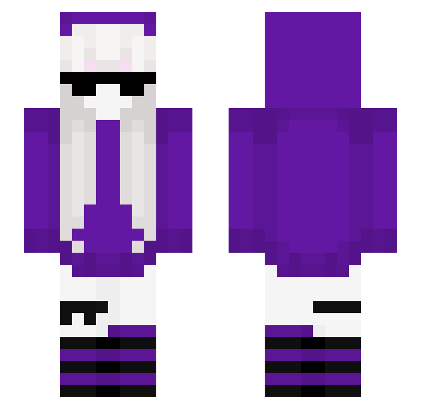 zarea_ Minecraft skin, front and back view
