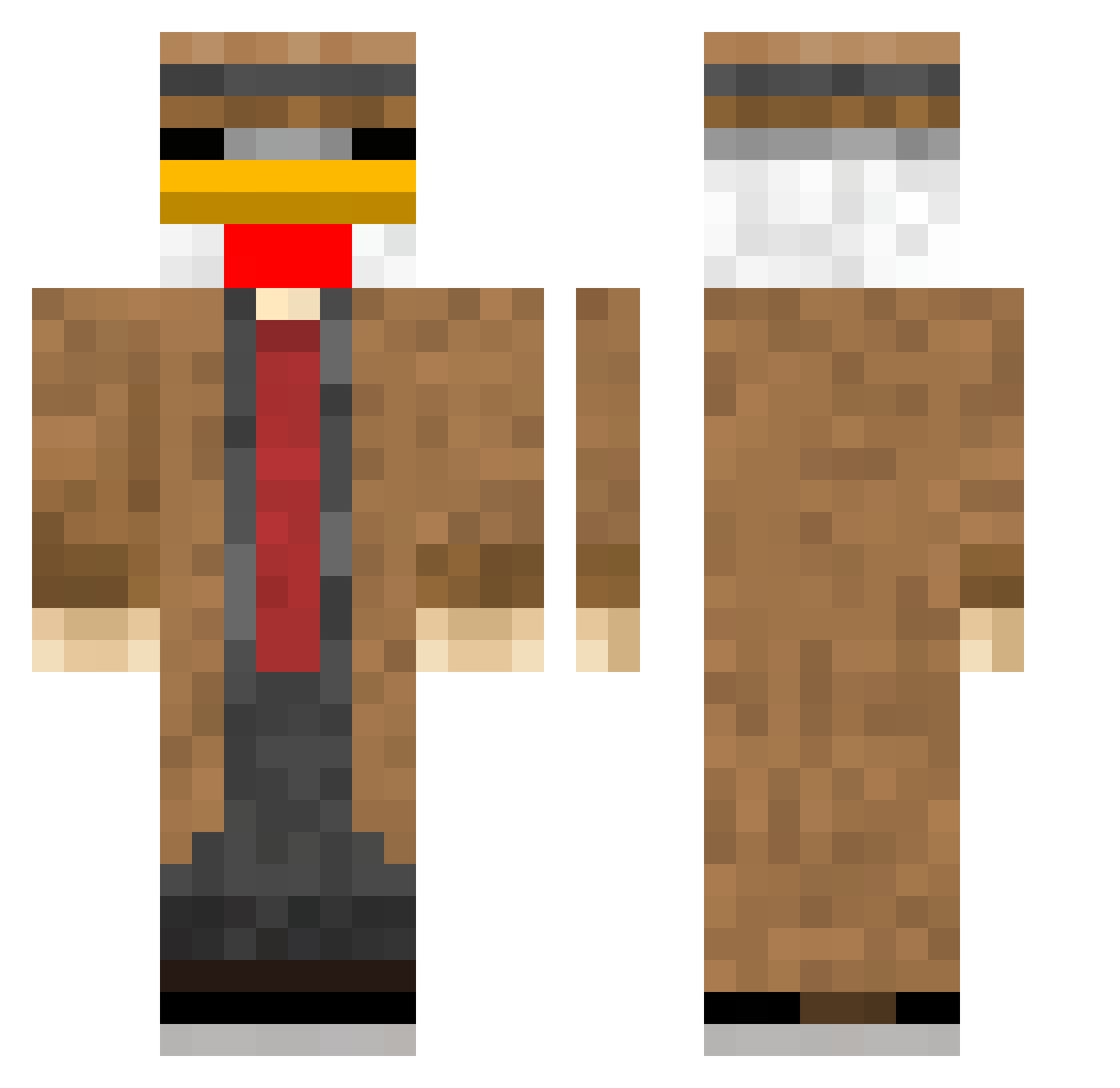EL_BOBRAS Minecraft skin, front and back view