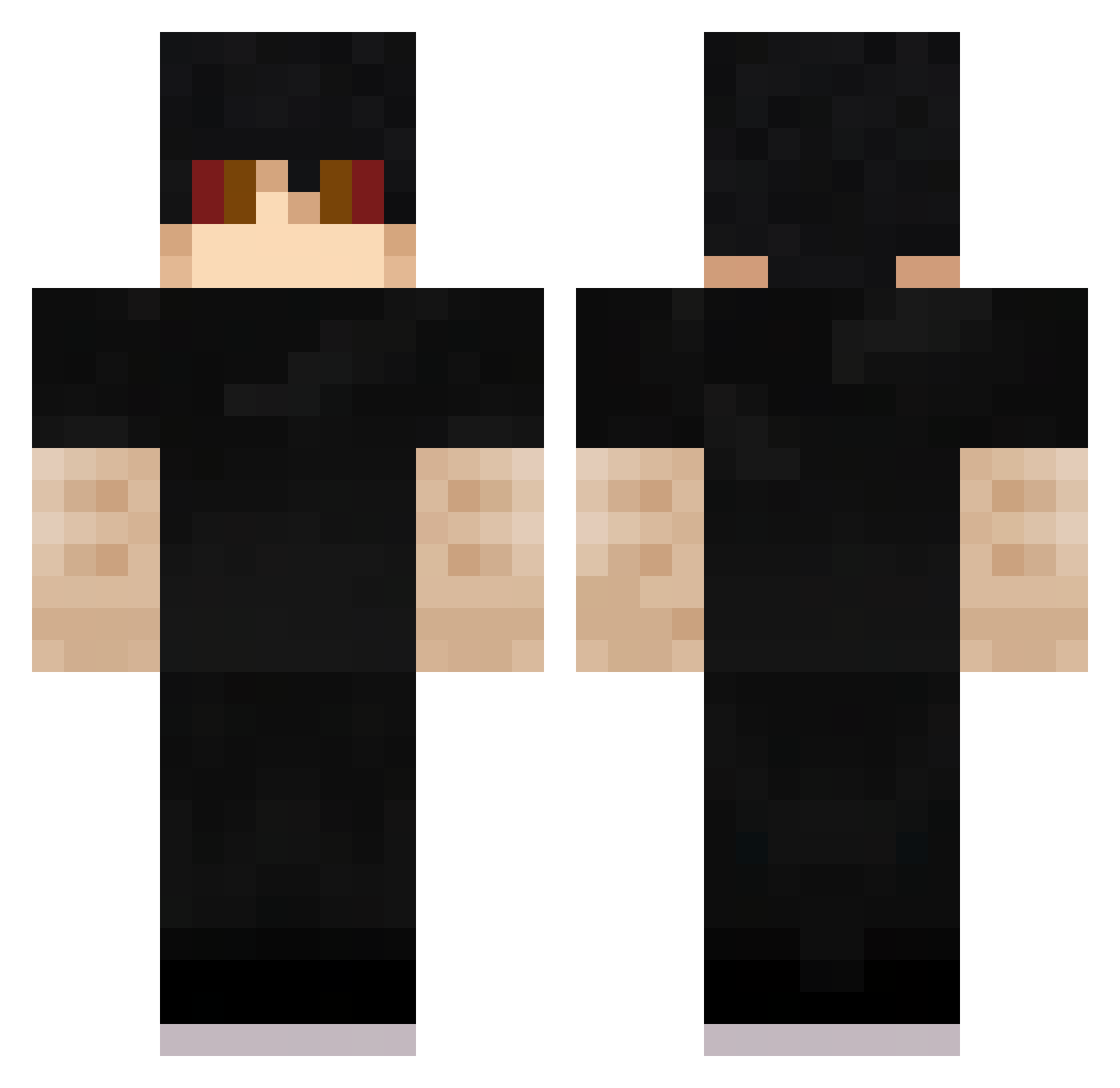 zCafeiinado Minecraft skin, front and back view