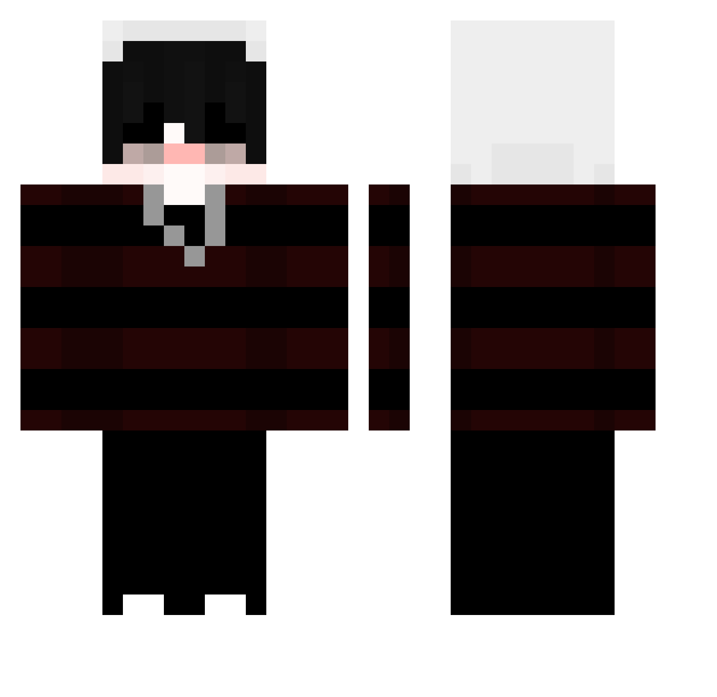 SoLonelyy Minecraft skin, front and back view
