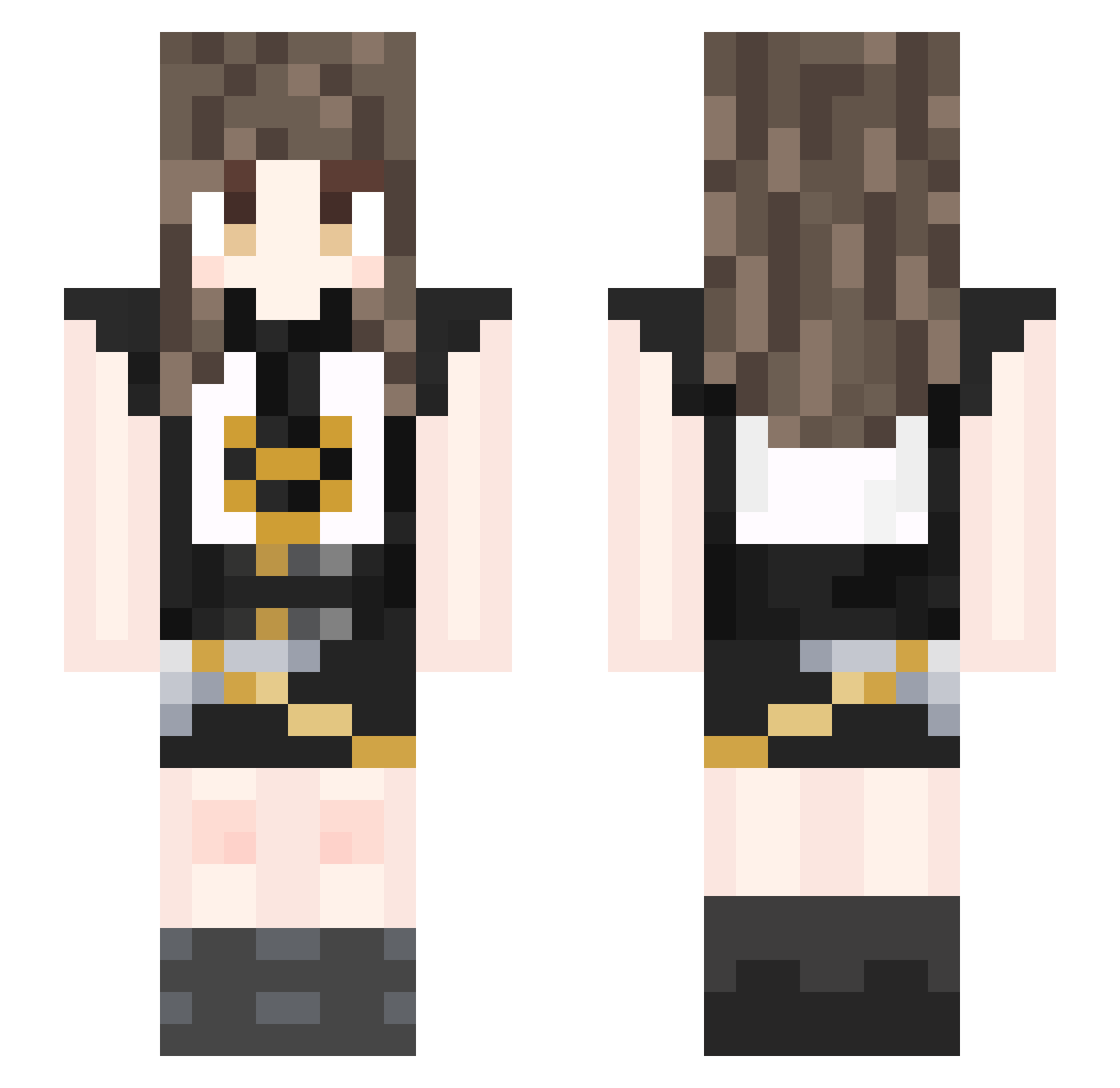 SumitaMana_ Minecraft skin, front and back view