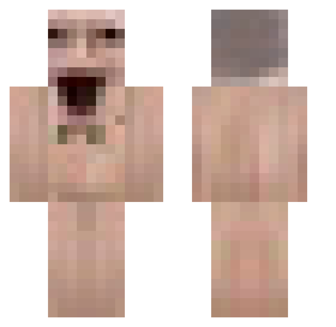 hyeseong__7 Minecraft skin, front and back view
