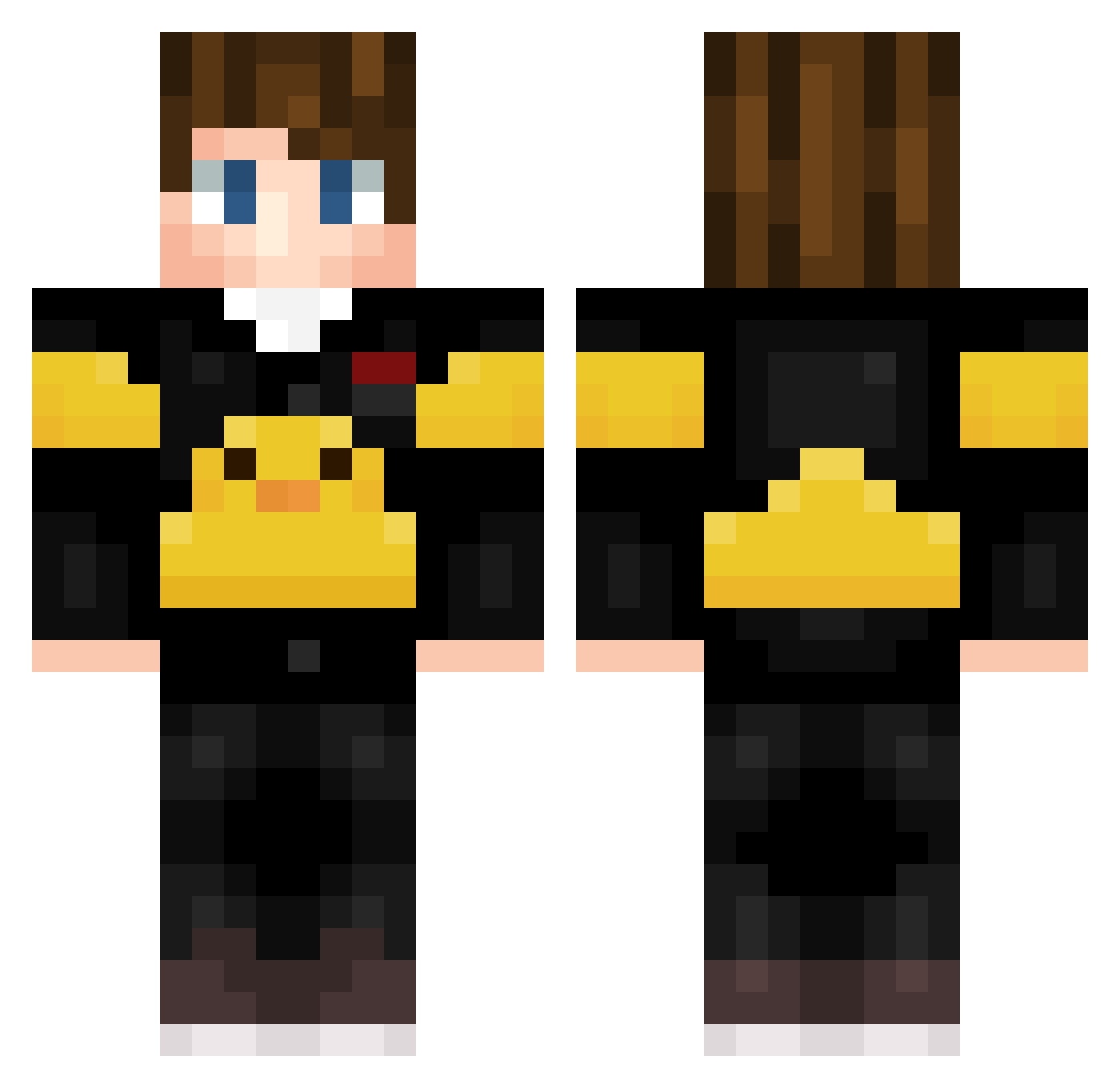 SammyBammy02 Minecraft skin, front and back view