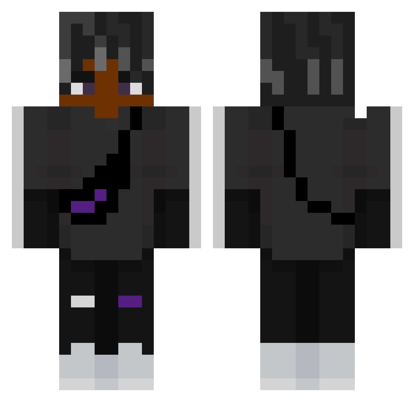 Decto_ Minecraft skin, front and back view