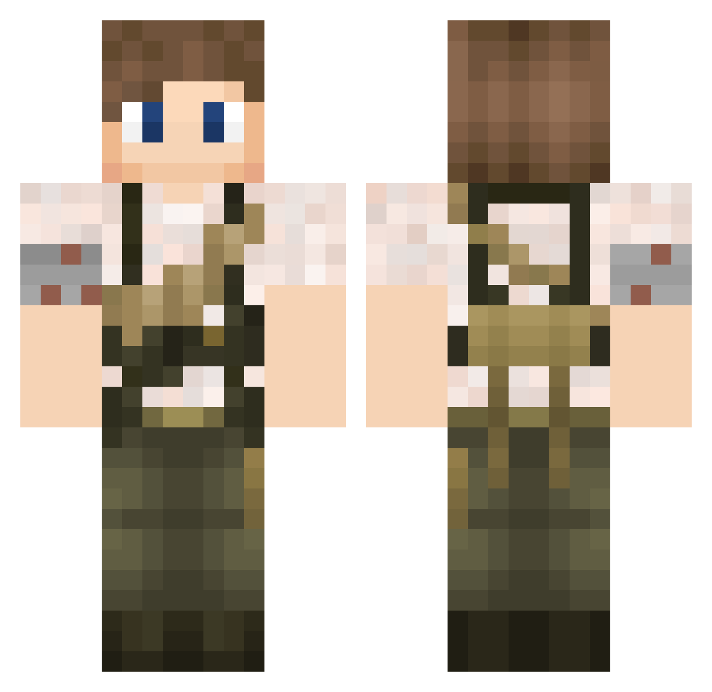 YourLocalMedicJ Minecraft skin, front and back view