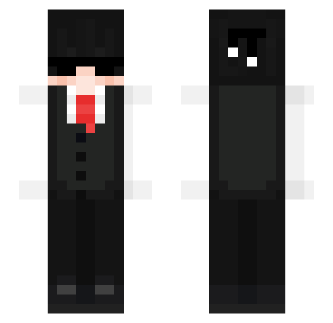 void_ess Minecraft skin, front and back view