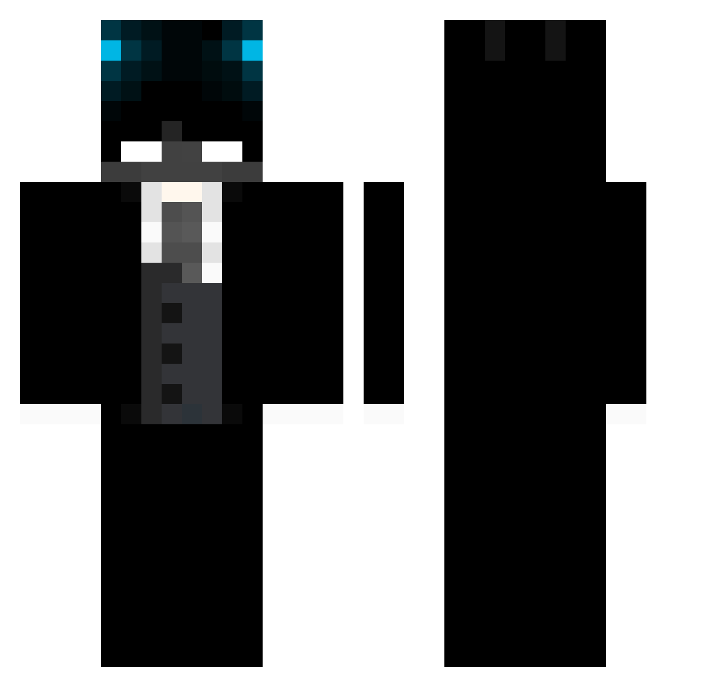Tarek_GG Minecraft skin, front and back view