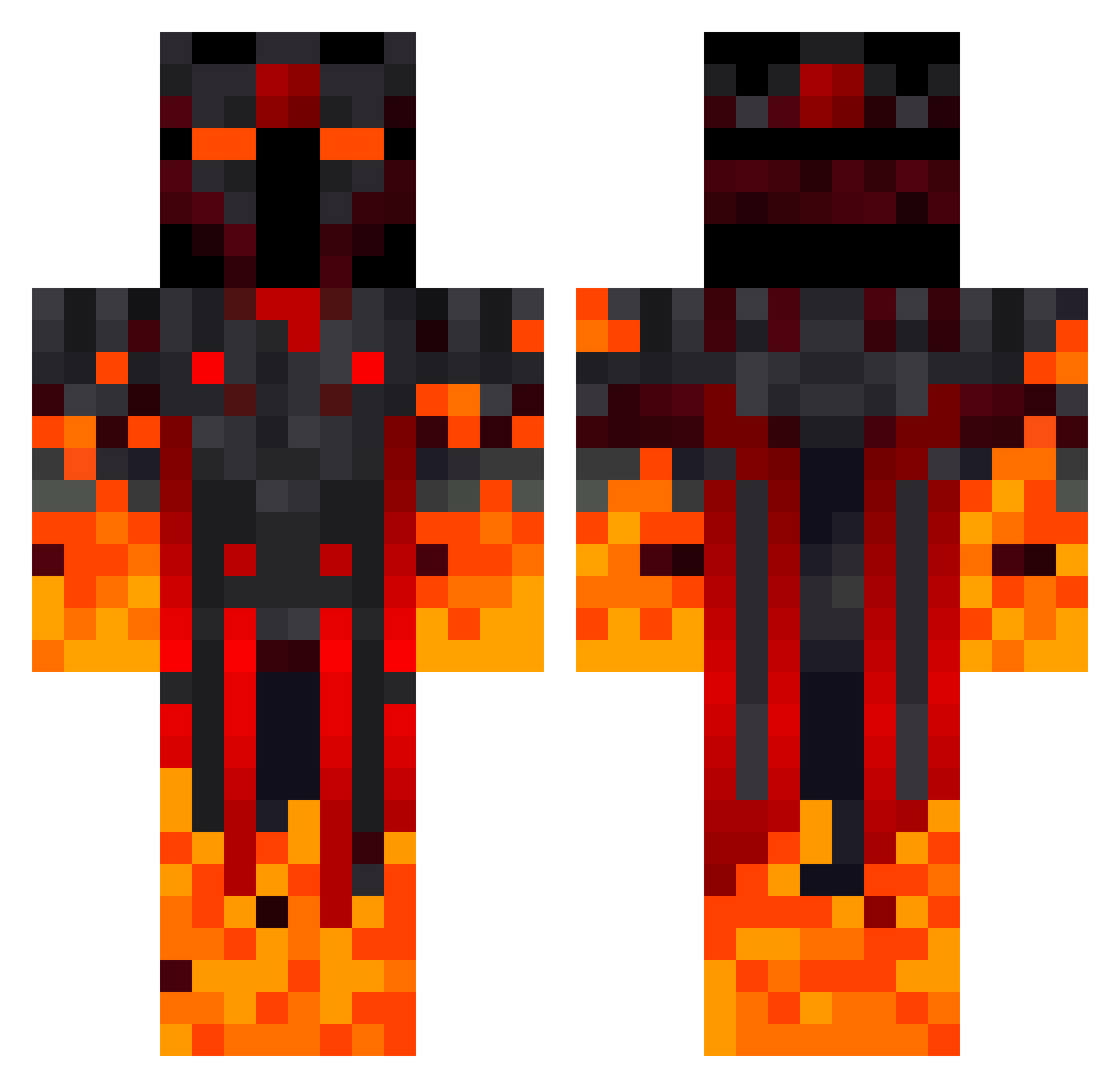 SteinComic77133 Minecraft skin, front and back view