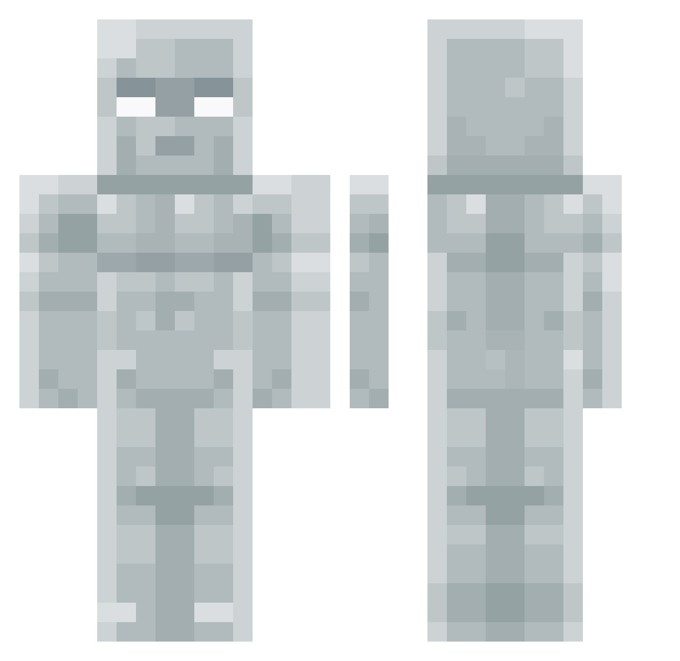 rsgabee Minecraft skin, front and back view