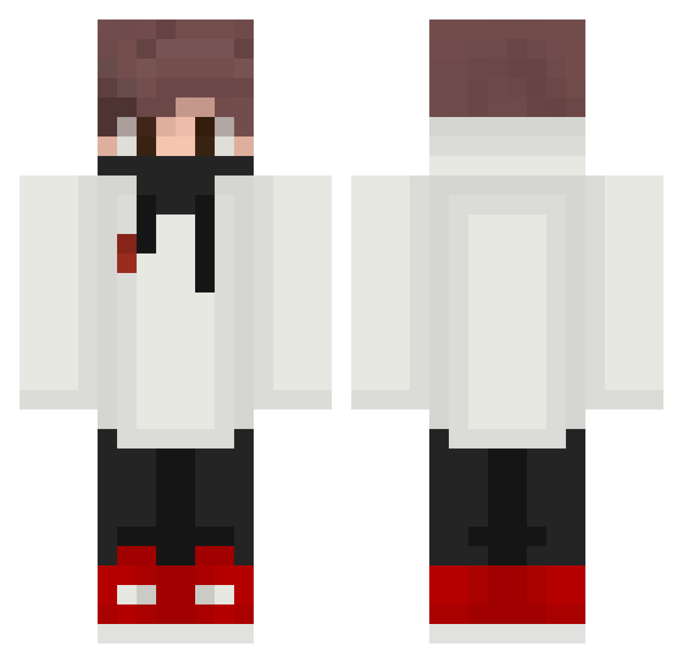alejandrope Minecraft skin, front and back view