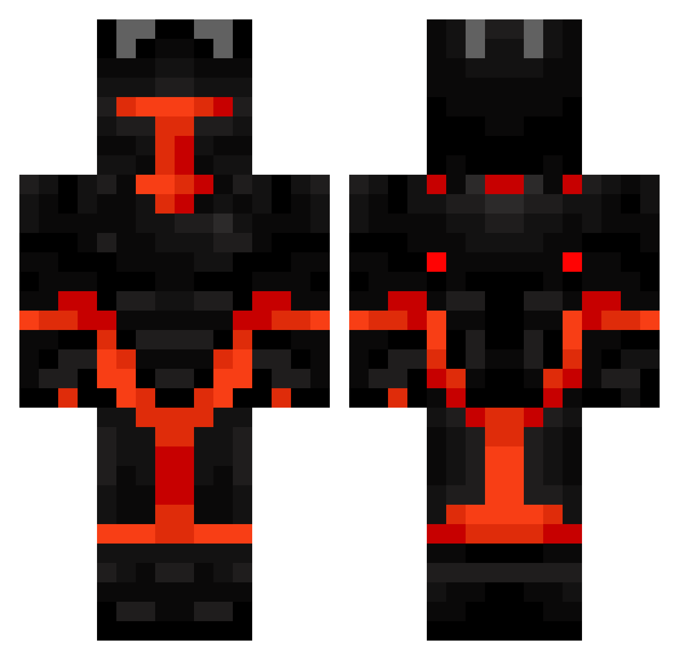 puzza251 Minecraft skin, front and back view