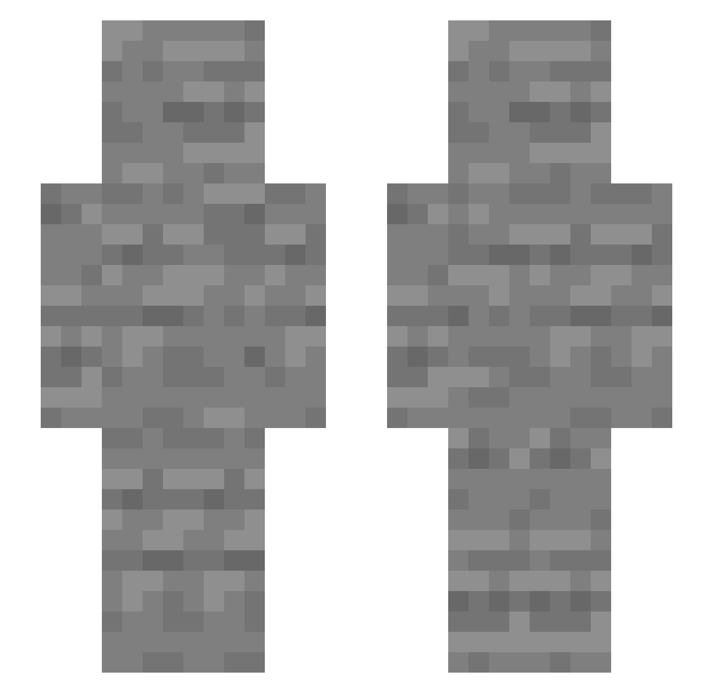 We1_ Minecraft skin, front and back view