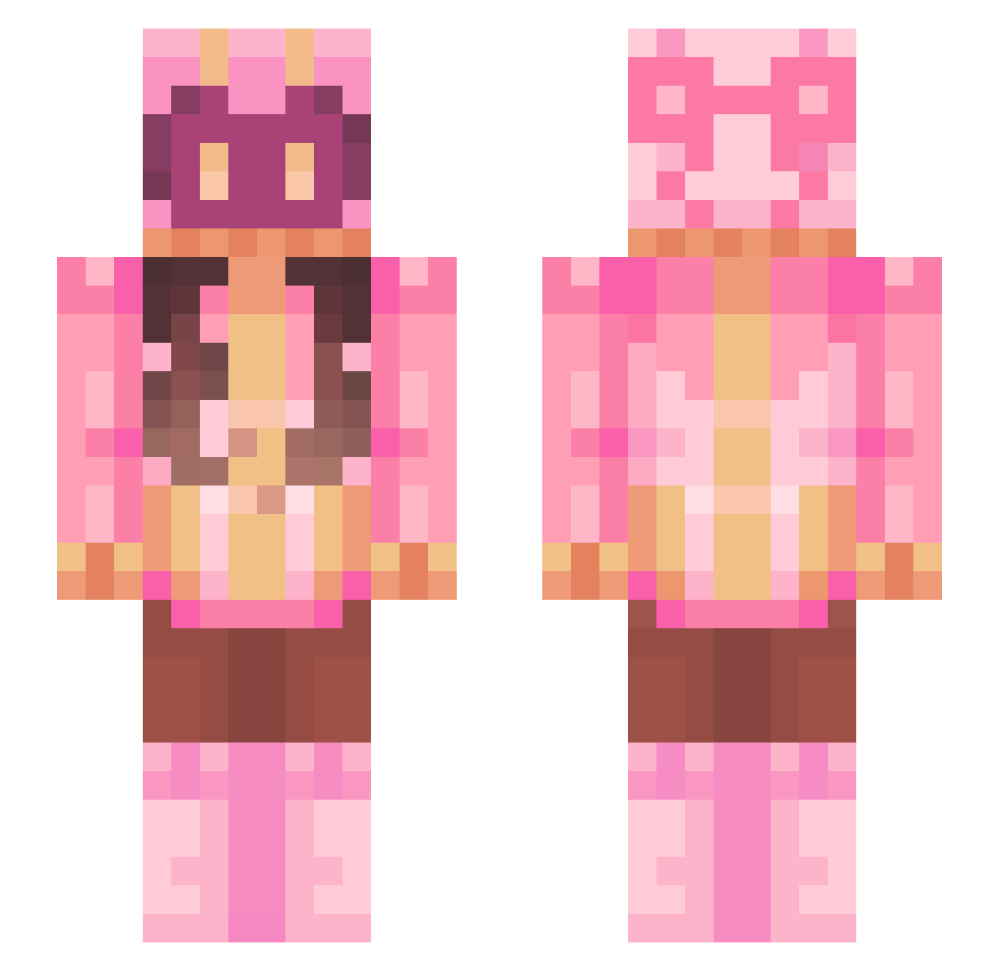 Dal_Tokki Minecraft skin, front and back view