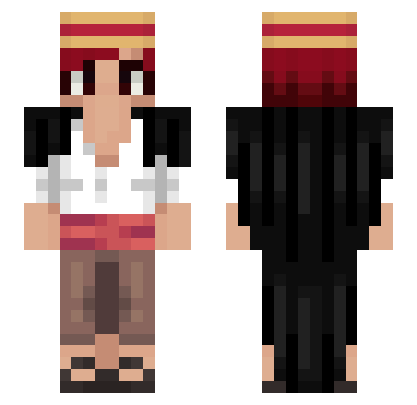 Shan_k_s Minecraft skin, front and back view