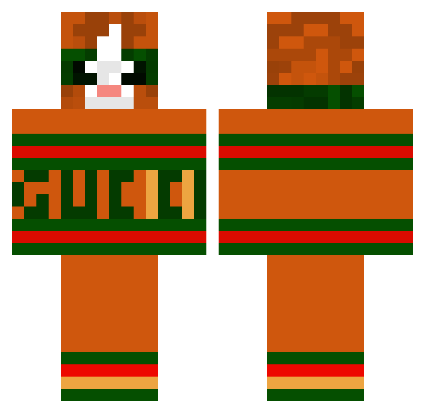 rzuf_nindrza55 Minecraft skin, front and back view