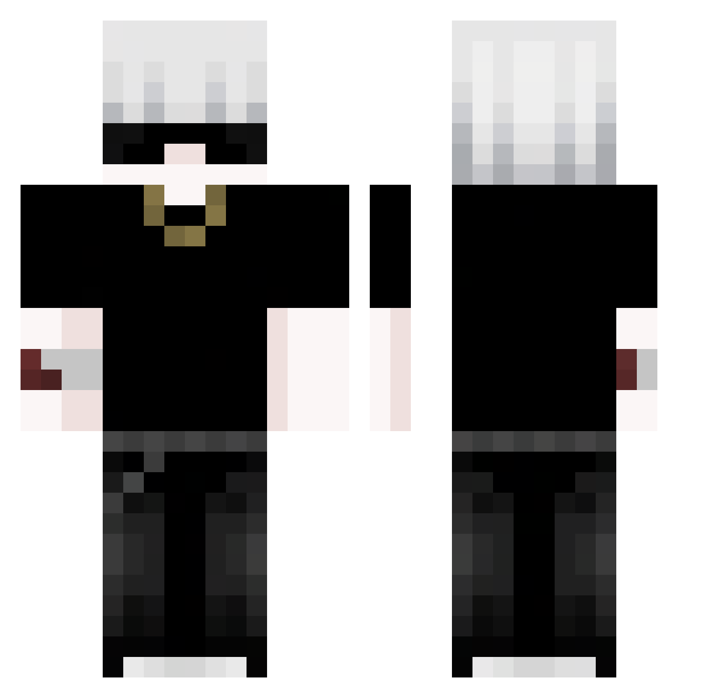 Smarty_Boiz Minecraft skin, front and back view