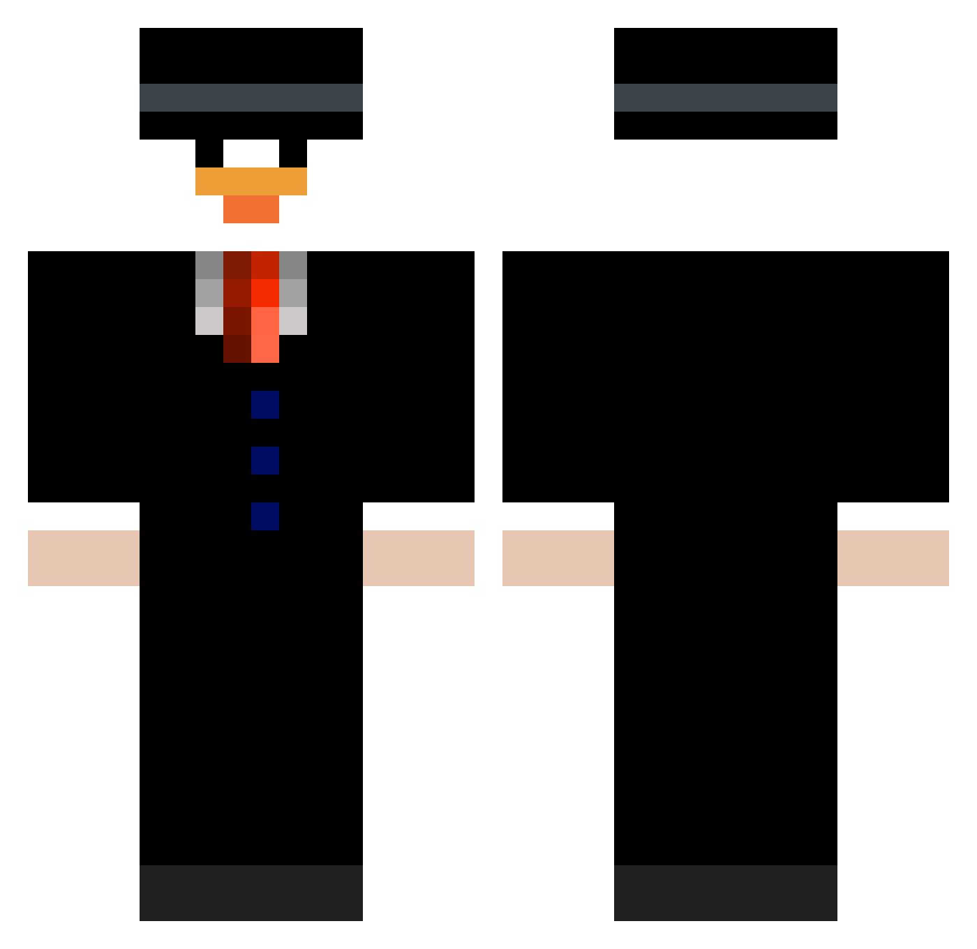 heyy1602 Minecraft skin, front and back view