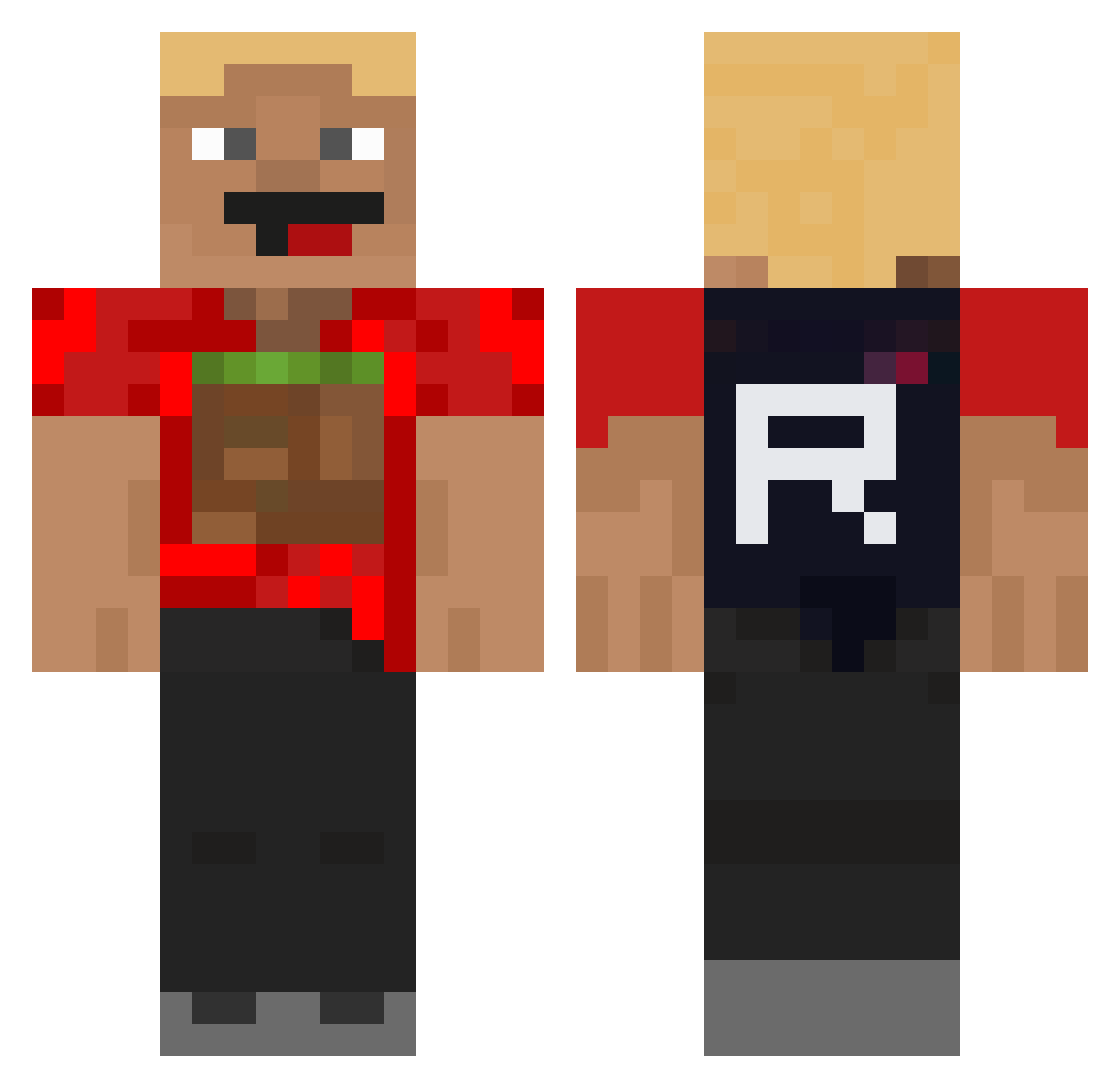 zyzikmazyzik1234 Minecraft skin, front and back view