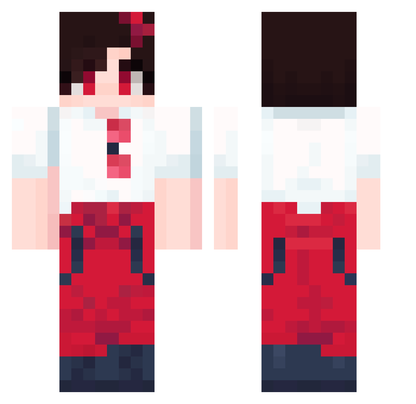 SvngZ1 Minecraft skin, front and back view