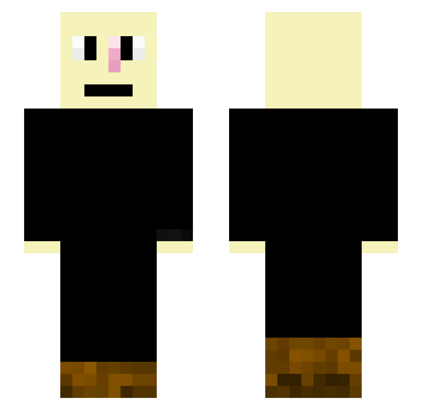 _o_o_o_o_o_o_o Minecraft skin, front and back view