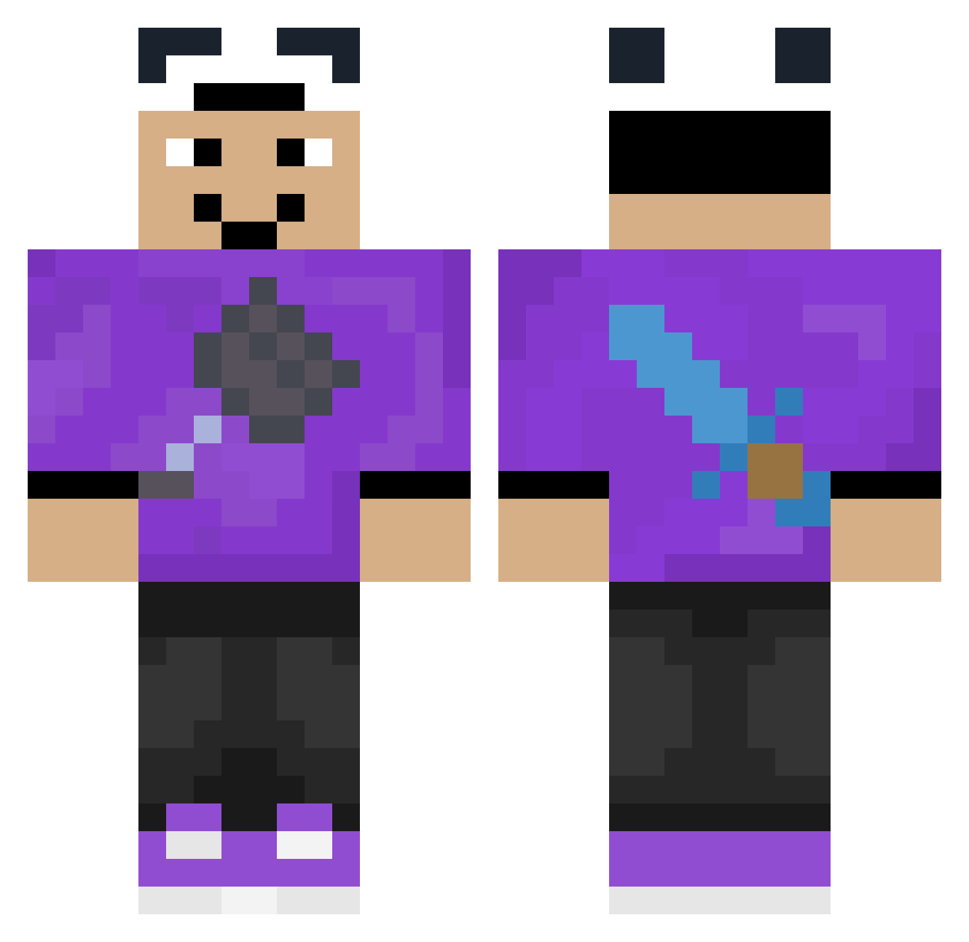 mkjjj11 Minecraft skin, front and back view