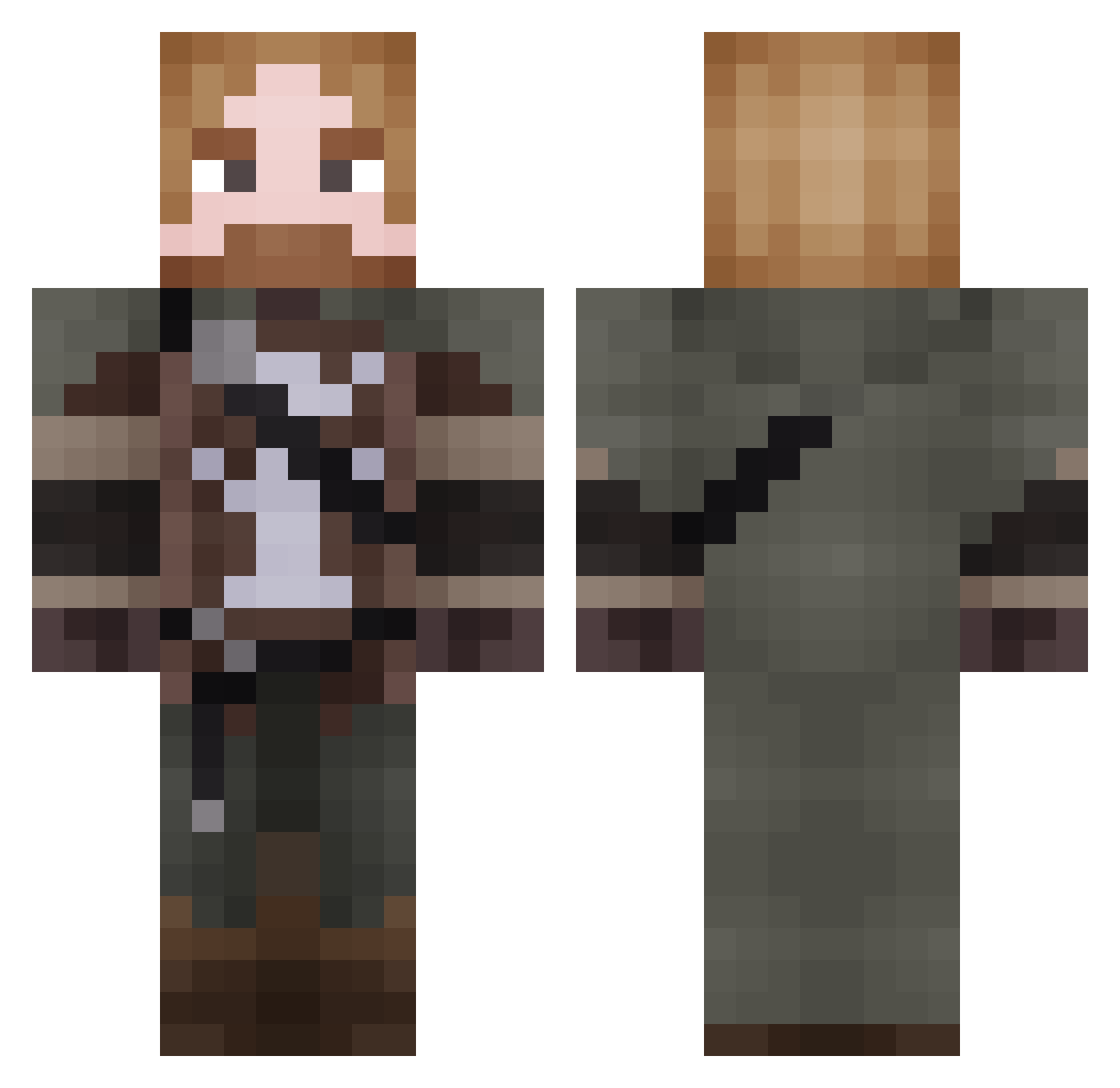 karrot2k9 Minecraft skin, front and back view