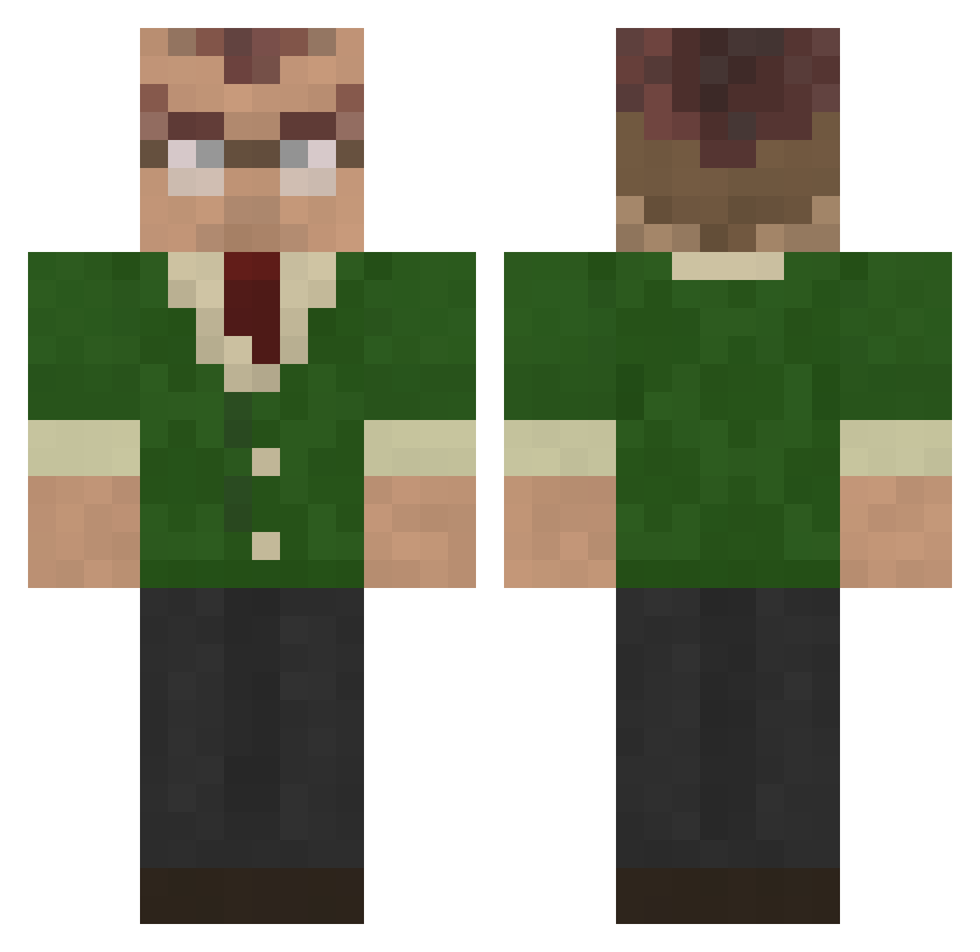 Gwiezdny_Kanczyl Minecraft skin, front and back view
