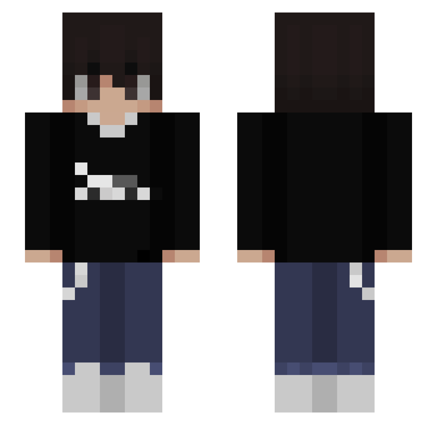 St3p__ Minecraft skin, front and back view