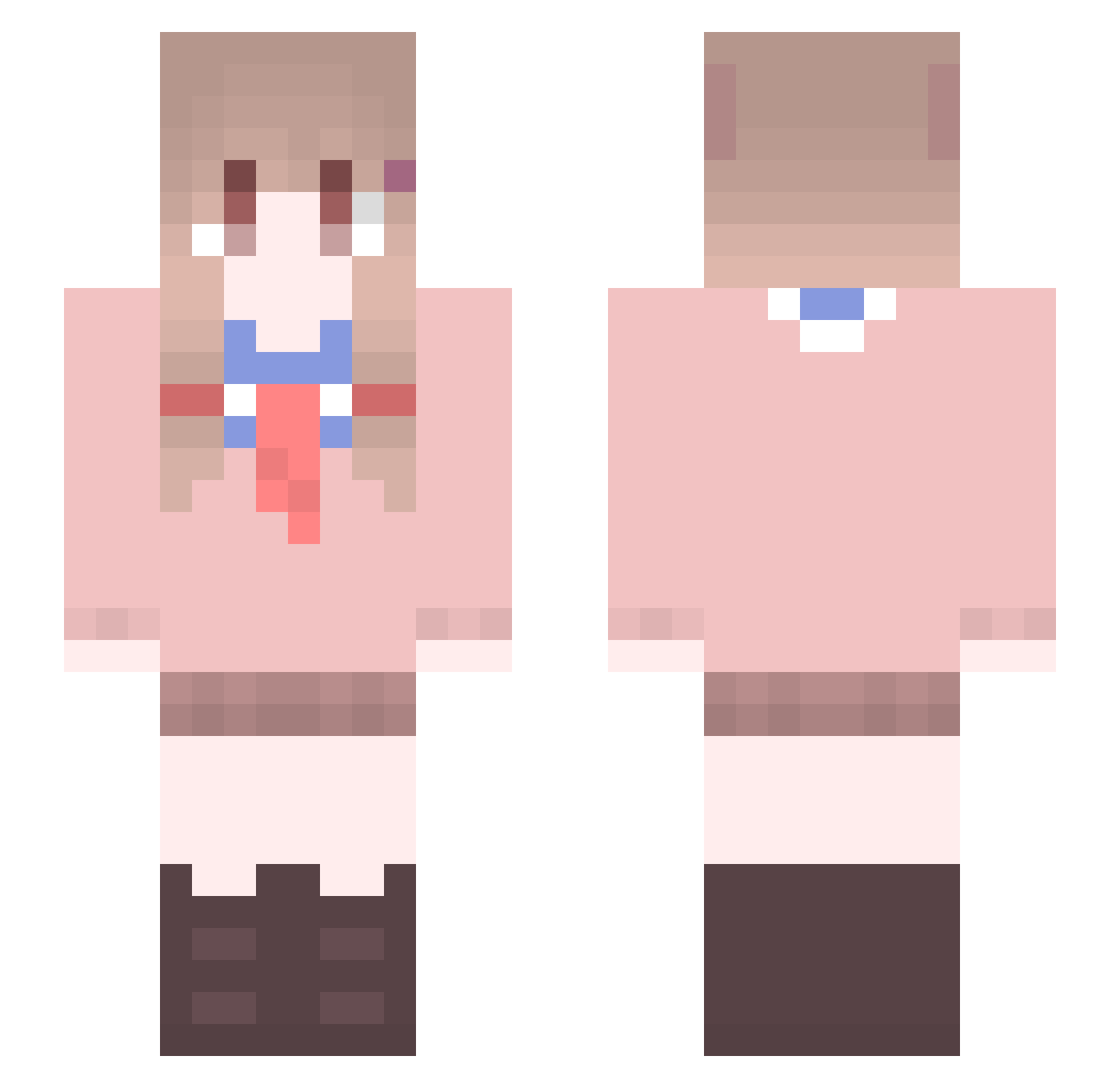 Bear27300 Minecraft skin, front and back view