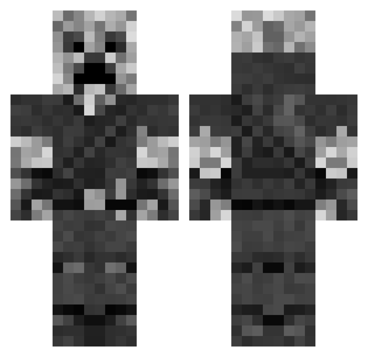 syzyf_zyciowy Minecraft skin, front and back view
