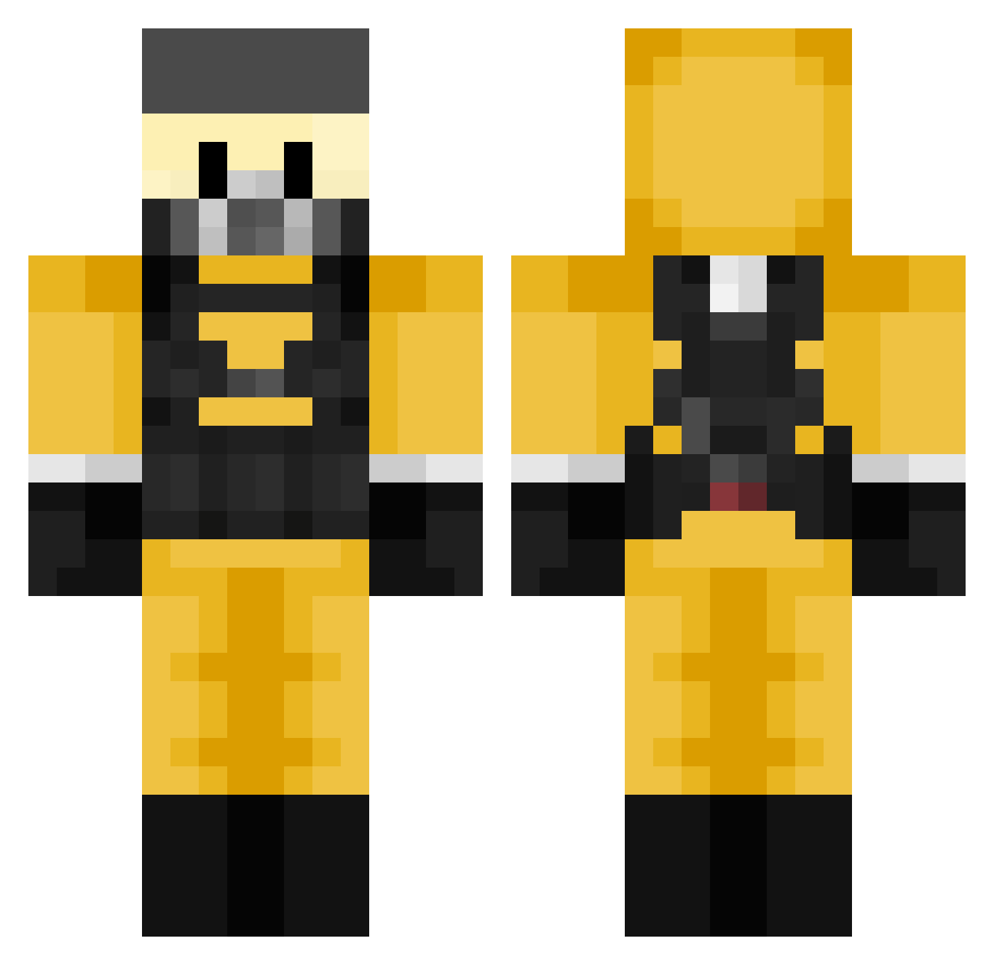Akiraolindao Minecraft skin, front and back view