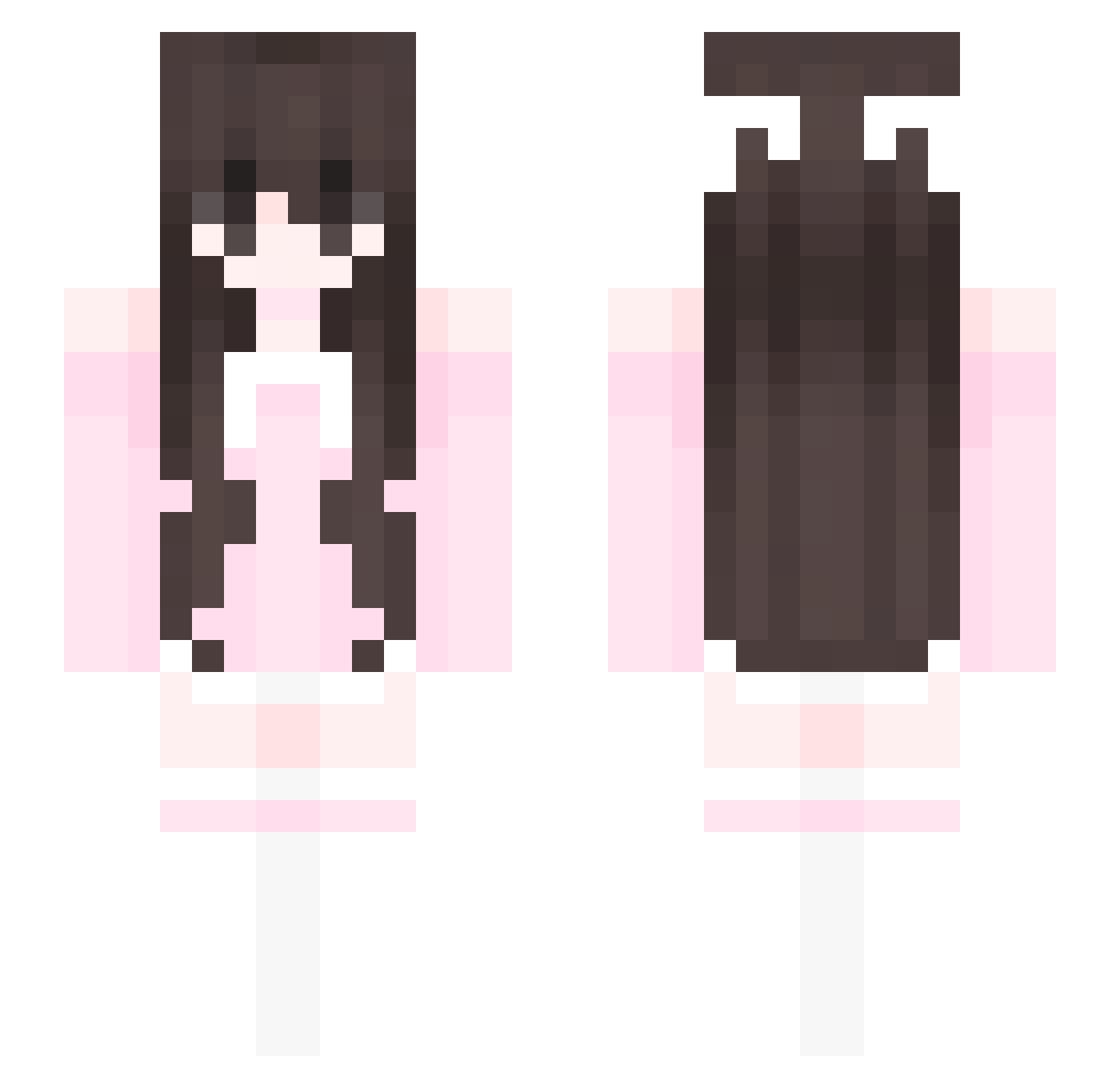 LondonLatte Minecraft skin, front and back view