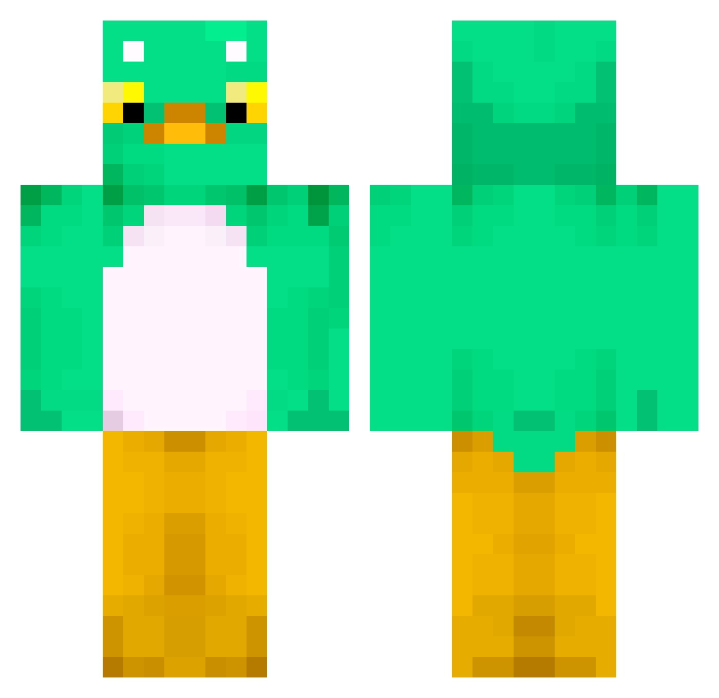 CapitalistDj Minecraft skin, front and back view
