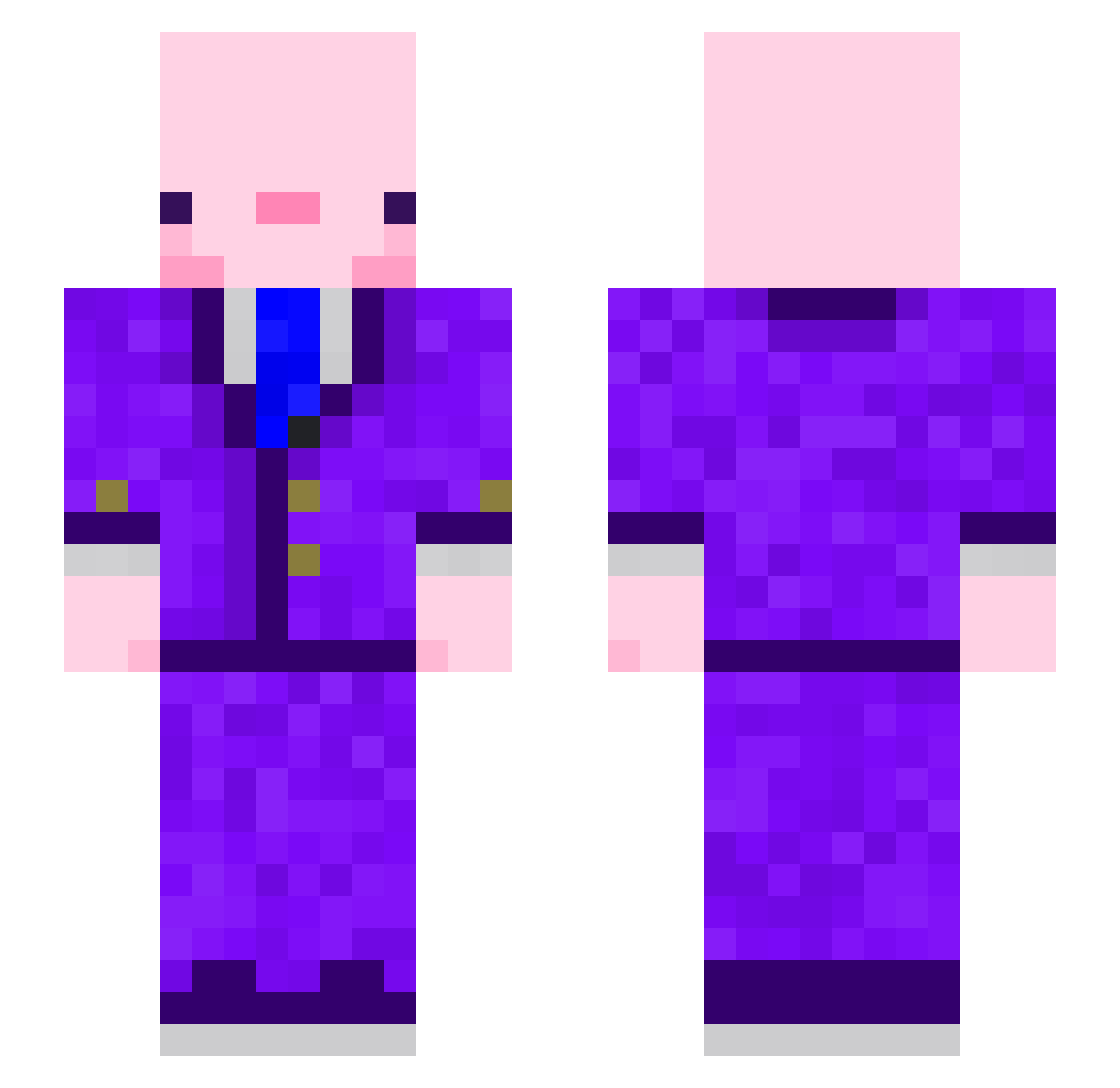 Eternal_Flame01 Minecraft skin, front and back view