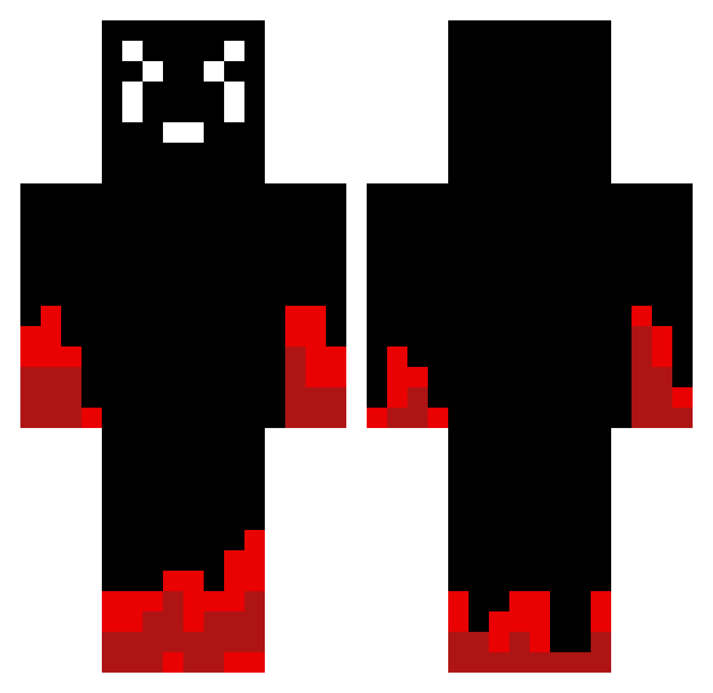 THEONELUIGI Minecraft skin, front and back view