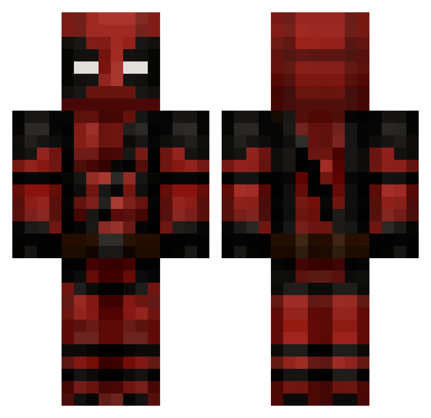 pomuriN Minecraft skin, front and back view