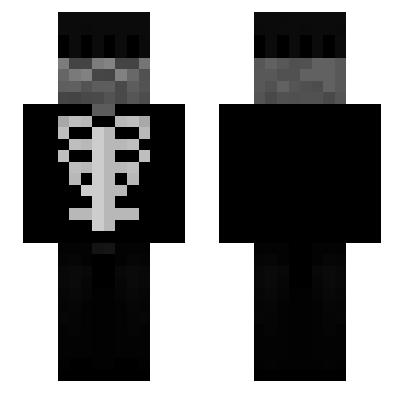 Judicially Minecraft skin, front and back view