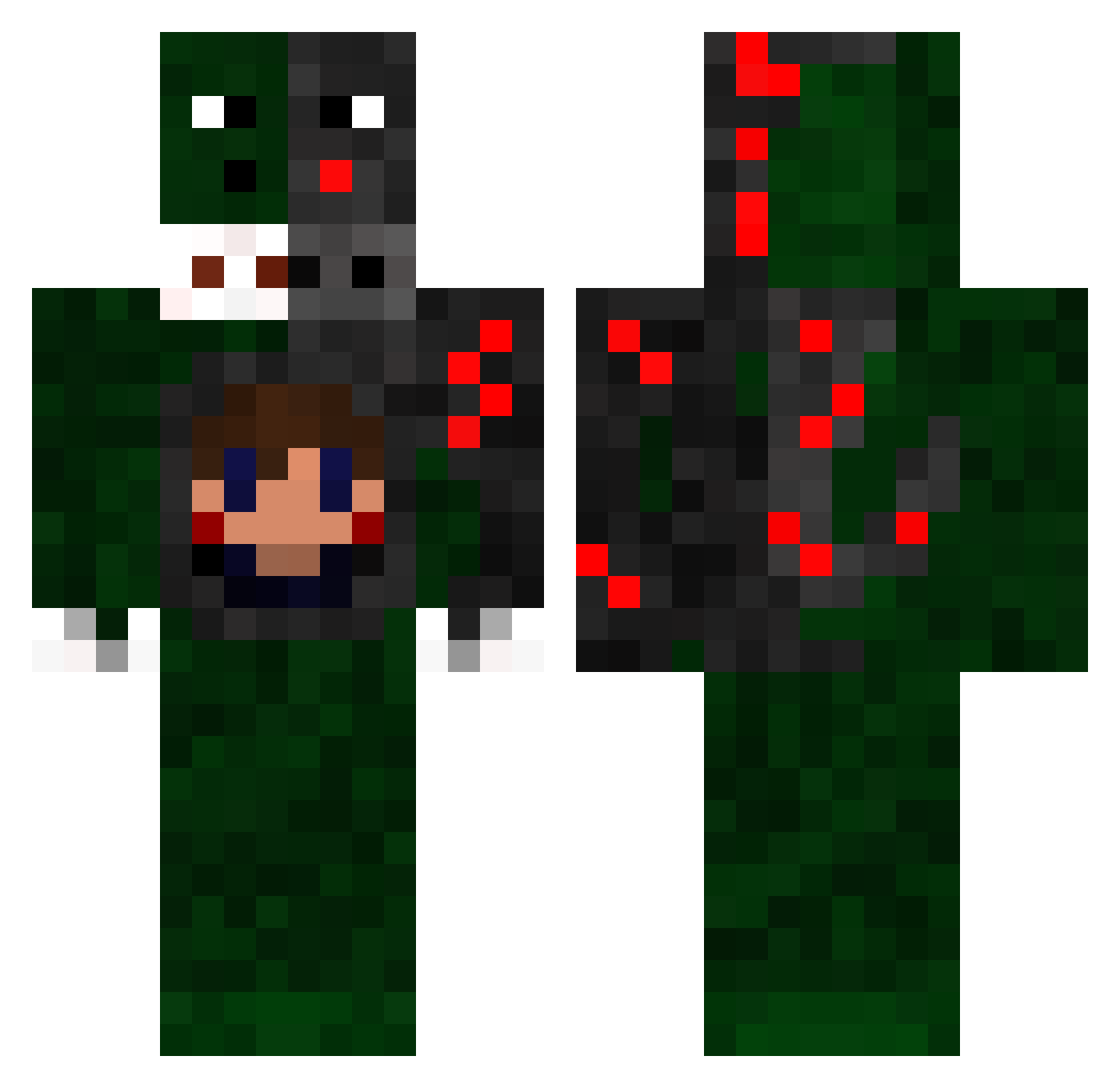 M8Sinn Minecraft skin, front and back view
