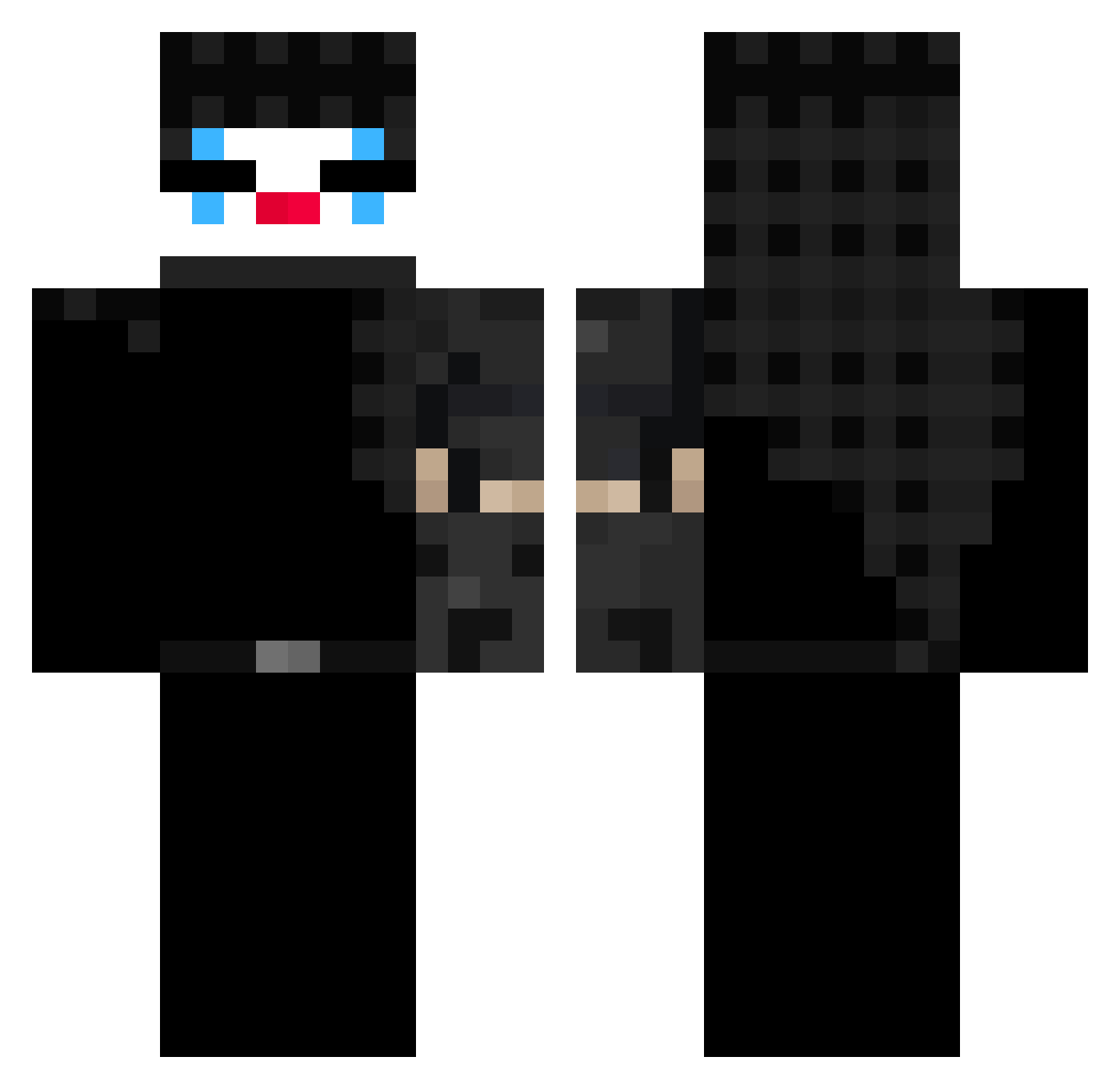 ChimmugSamang Minecraft skin, front and back view